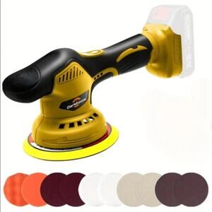 6-Inch Cordless Buffer Polisher for Dewalt 20V Batteries, 5500RPM Variable Speed